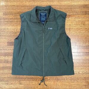 Mathewson & Rowe XXL Vest Mens Full‎ Zip Nylon Olive Green Outdoor Workwear